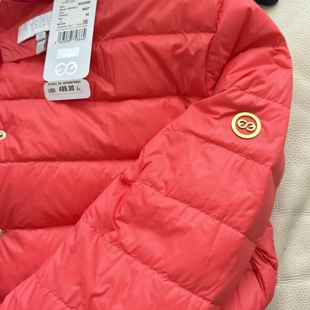 Escada reversible down jacket winter sun color size 46 - Picture 7 of 7